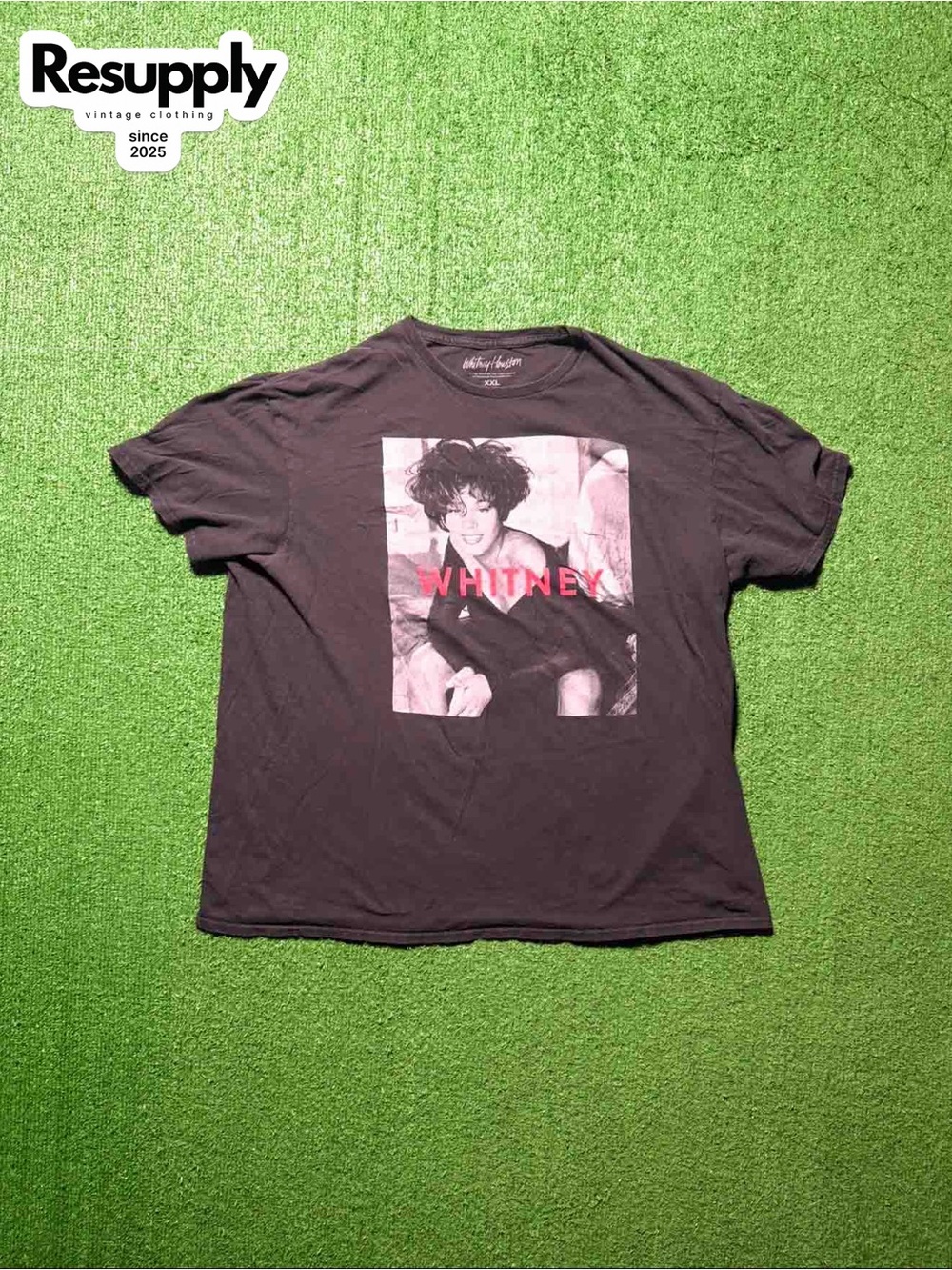 Whitney Houston Graphic Black Tee Men’s Size XXL